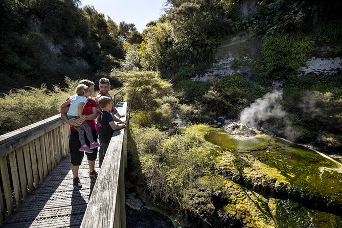Volcanic Valley Self Guided Walking and Hiking at Waimangu - Lake Rotomahana and the hidden Pink and White Terraces