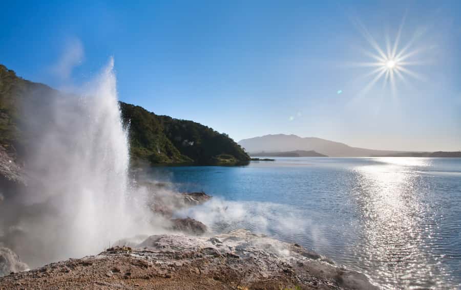 Waimangu: Volcanic Valley Walk and Lake Rotomahana Cruise - Walking through a very young volcanic system