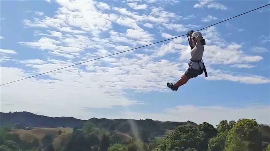 Waitomo Caves 1-Kilometer-Long Zipline Tour - The first short lines build your confidence