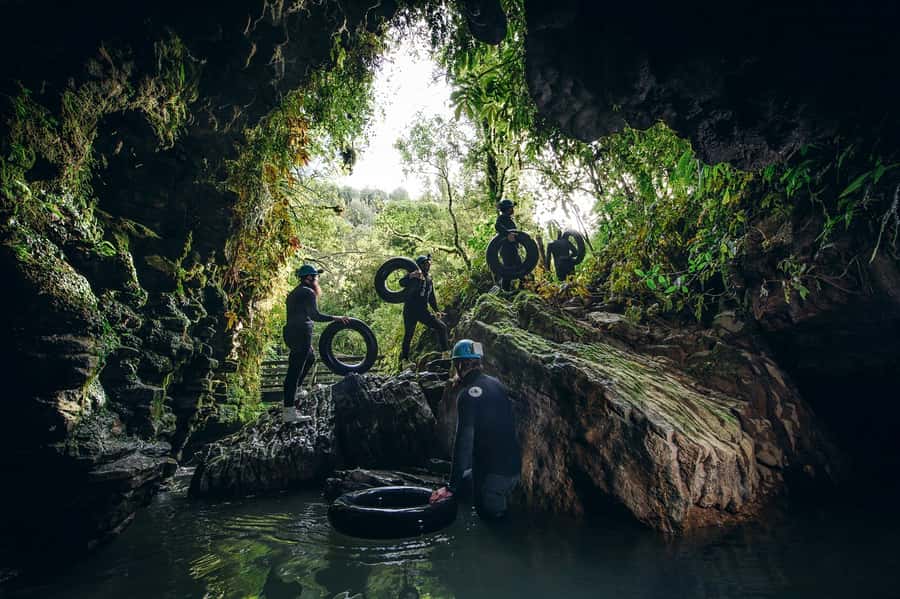 Waitomo Caves: Labyrinth Black Water Rafting Experience - Check-in at the Black Water Rafting base