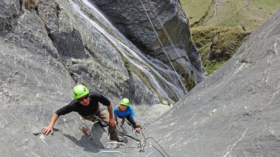 Wanaka: 4-Hour Intermediate Waterfall Cable Climb - Meeting the guide at Twin Falls