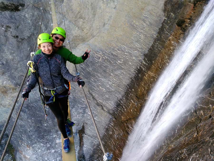 Wanaka: 4-Hour Intermediate Waterfall Cable Climb - Suspension bridges and the best photo stops
