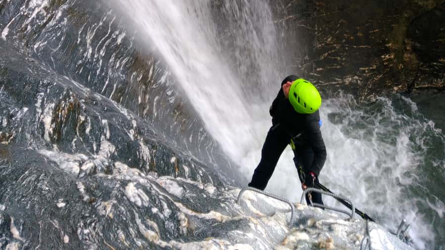 Wanaka: 4-Hour Intermediate Waterfall Cable Climb - Reaching the 60-meter waterfall for lunch