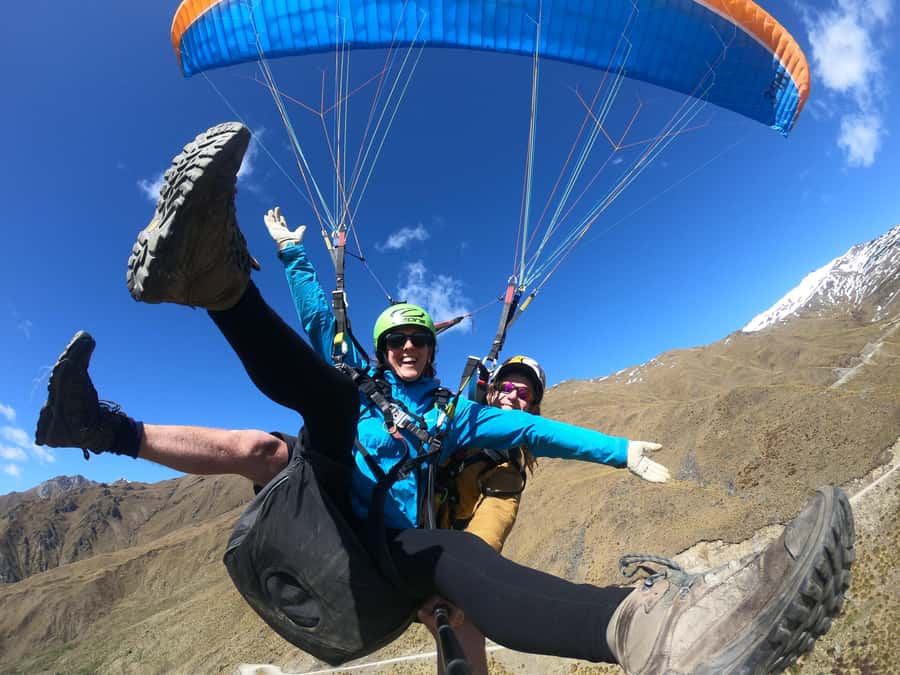 Wanaka: Tandem Paragliding Experience - Landing back beside your transport