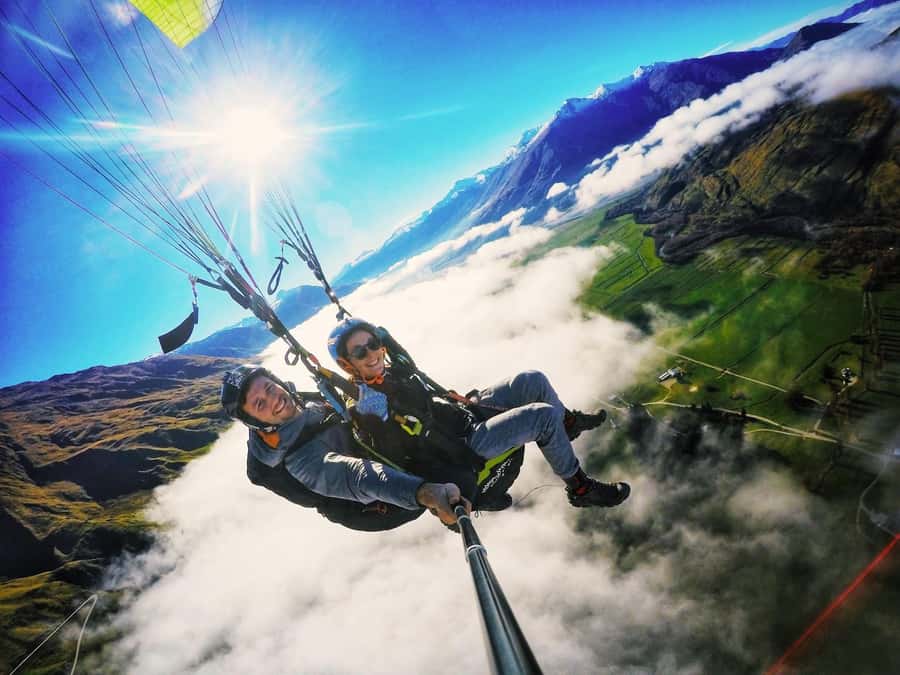 Wanaka: Tandem Paragliding Experience - Meeting at the Treble Cone landing field