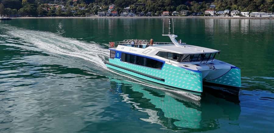 Wellington: Commentated Harbour Explorer tour - Boarding Ika Rere at Queens Wharf
