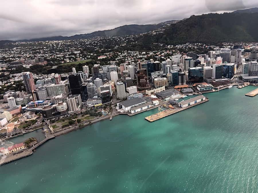 Wellington Helicopter Scenic Flight - Taking off from Wellington’s city centre