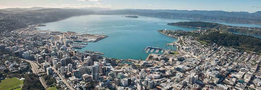 Wellington Helicopter Scenic Flight - The first view: Wellington’s CBD and harbour