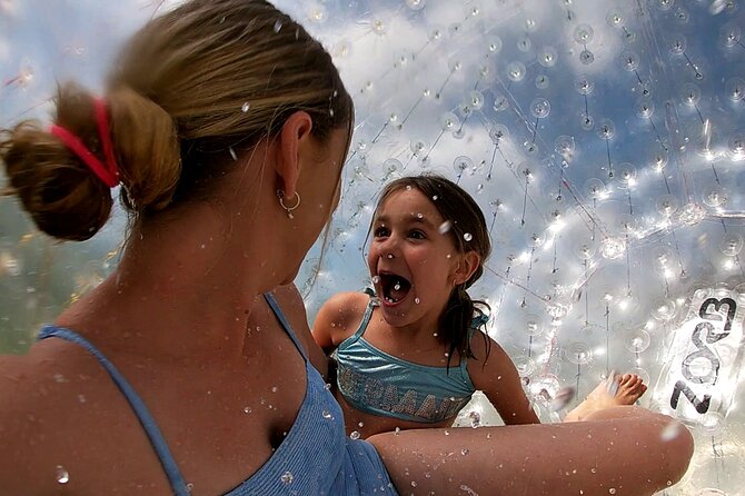 Zorb Inflatable Ball Ride from Mount Ngongotaha in New Zealand - The Superman entry is part of the fun